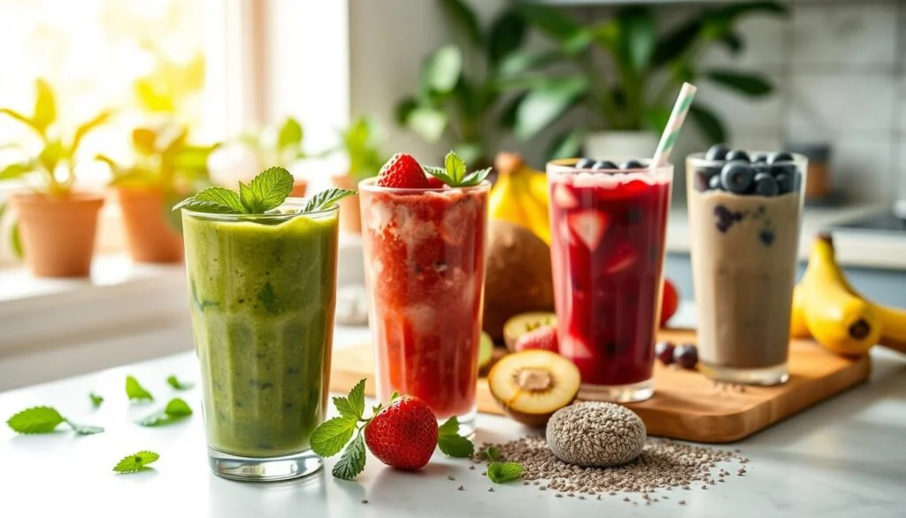 Healthy Fat-Cut Smoothies and Detox Drinks